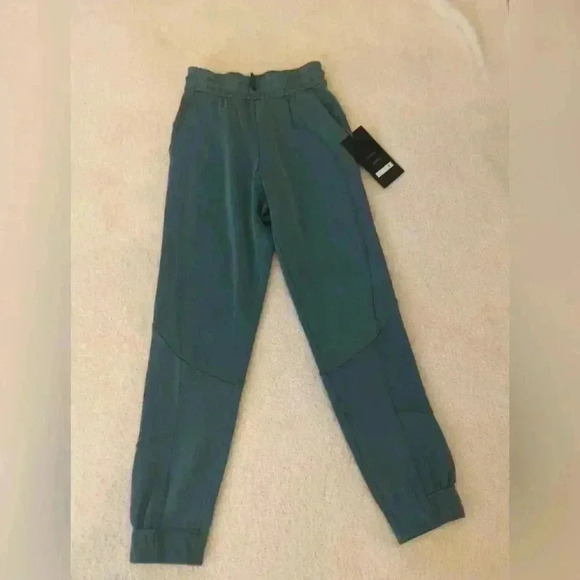 Lilulemob Brushed Softstreme Ribbed HR Jogger Pants 0 - Picture 1 of 4